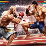 bodybuilder karate fighting game