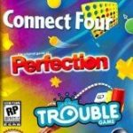 three-in-one pack: connect four + perfection + trouble game