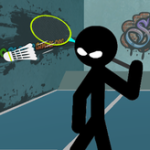 stickman sports badminton game