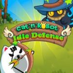 cat n robot - idle defense game