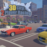 3d city: 2 player racing game