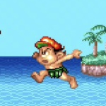 super adventure island sound architecture and linear 16-bit run strategy game