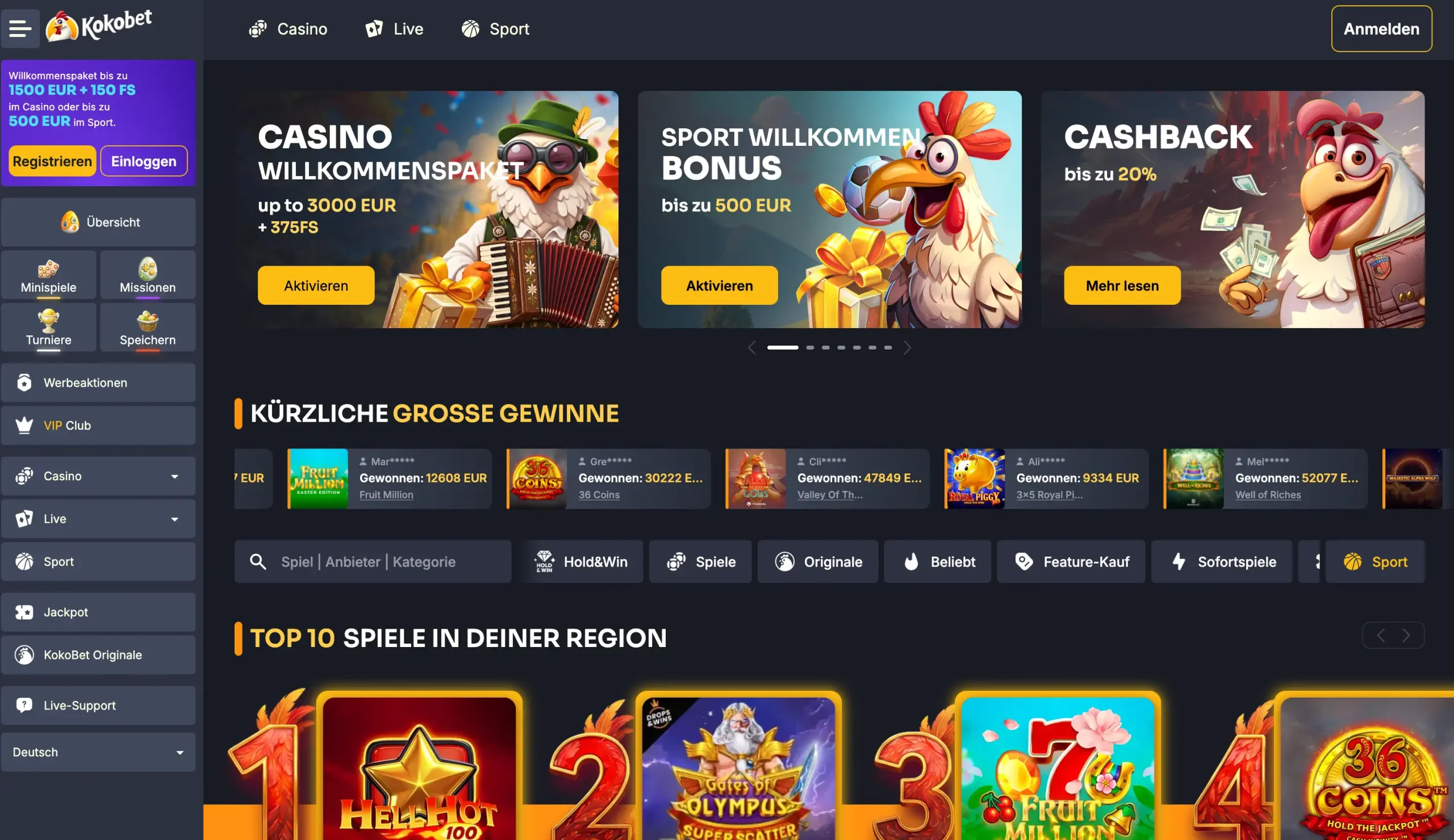 Kokobet Casino ohne OASIS