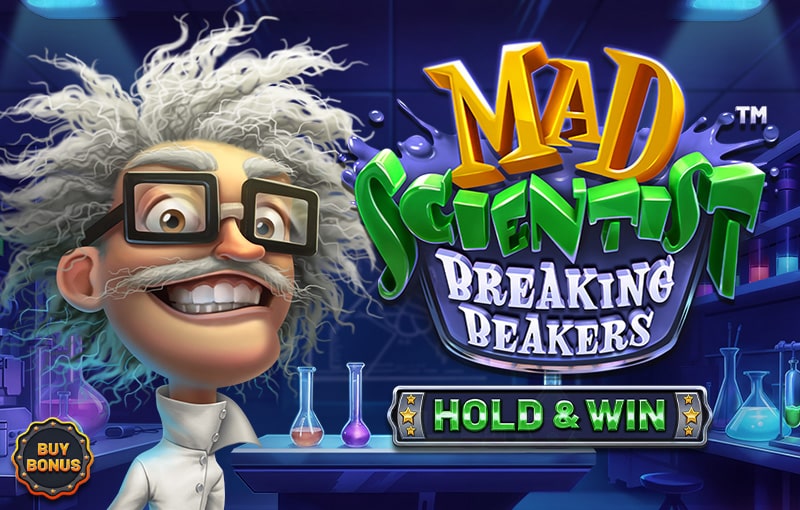 mad scientist: breaking beakers – hold & win game