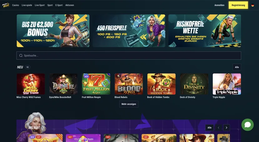 Playbaze Casino ohne OASIS